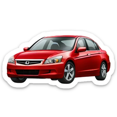 2007 red honda accord sticker
