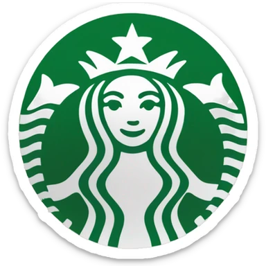White Peppermint Starbucks Frappuccino  sticker