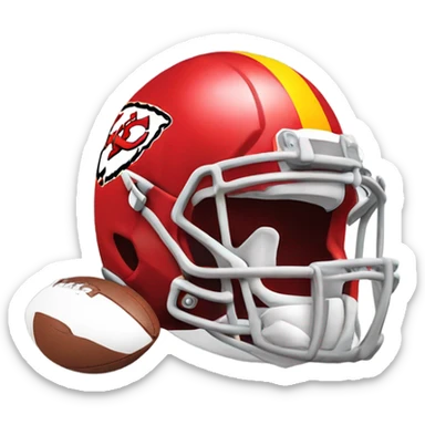 Chiefs football deflated  sticker