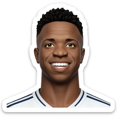 smiling boy portrait on white sticker