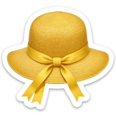 summer-themed emoji of a summer hat sticker