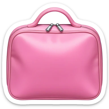 Makeup bag in pink sticker