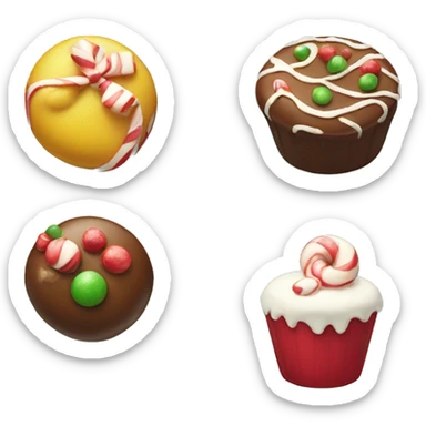 christmas sweets sticker