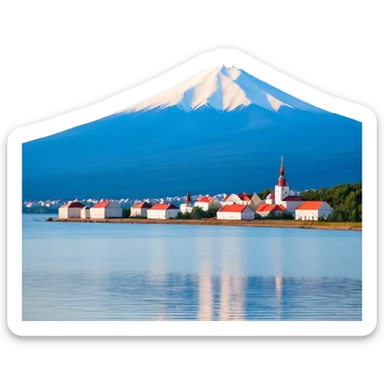 дед мороз с мешком подарков в полный рост sticker