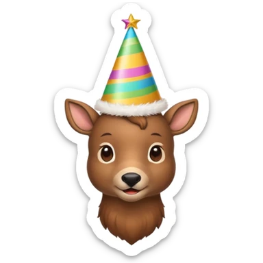 a new year's deer, Christmas mood sticker