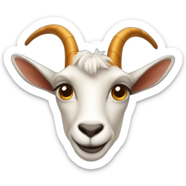 Goat with giraffe neck sticker