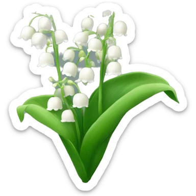Lilies of the valley  sticker