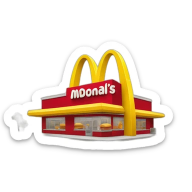 McDonalds restaurant  sticker