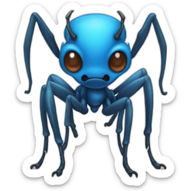 Blue chimera ant sticker