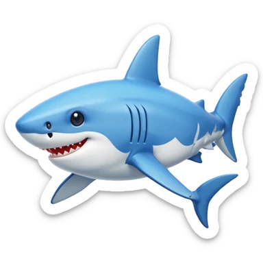 I Want to have an emoji that represent shark shark game from intellivision sticker