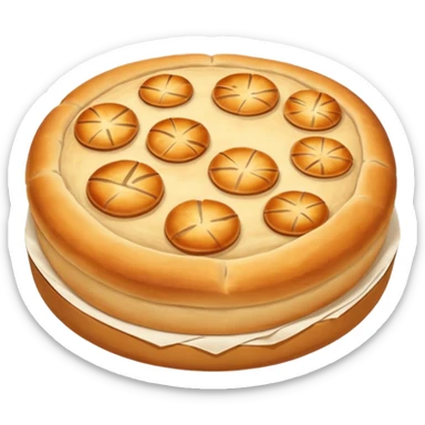 round focaccia without seasoning sticker