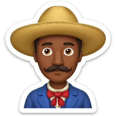 1800's mexican male sticker