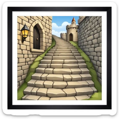 stairs castle  sticker