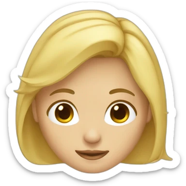 Blonde avec un brun sticker