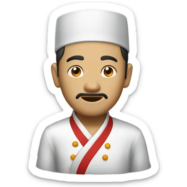 chinois qui fume sticker