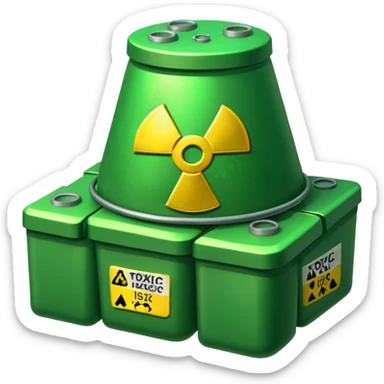 nuclear waste sticker