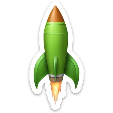 leaf rocket sticker