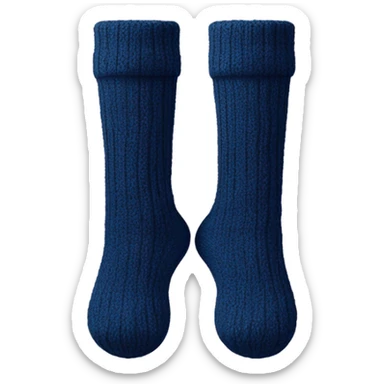 navi blue knitted socks sticker
