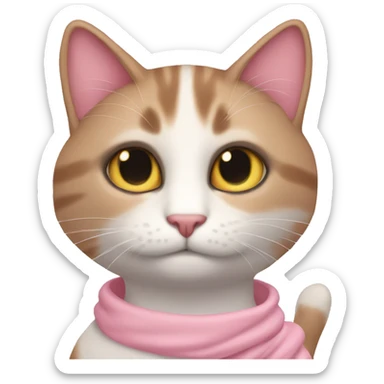 Gato Rosa  sticker