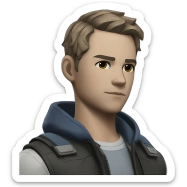 Conner Detroit become human  sticker