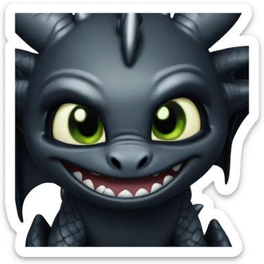 Toothless dragon night fury  sticker