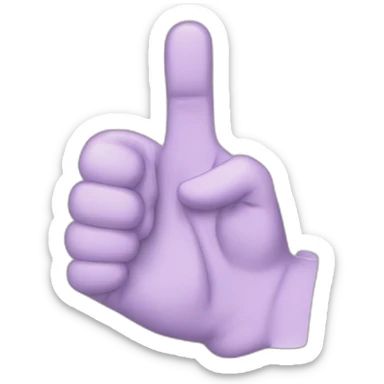 like with a thumb bent in the phalanx sticker