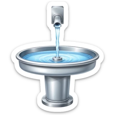 public drinking fountain sticker