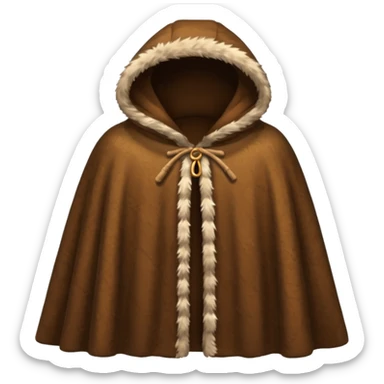 fur cloak stone age without human sticker
