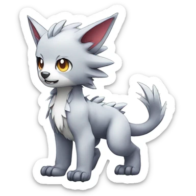  kawaii cool edgy Digimon-Fakemon-animal full body sticker