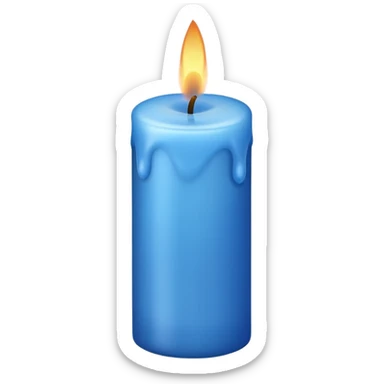 Blue candle emoji  sticker