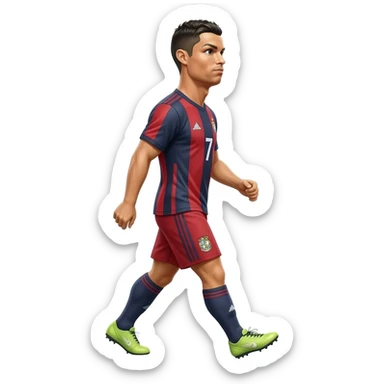 ronaldo qui marche de profil sticker