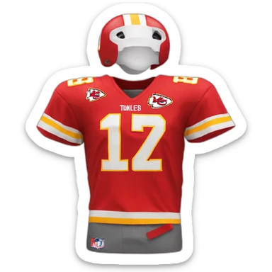 talyor swift in KC Chiefs Jersey sticker