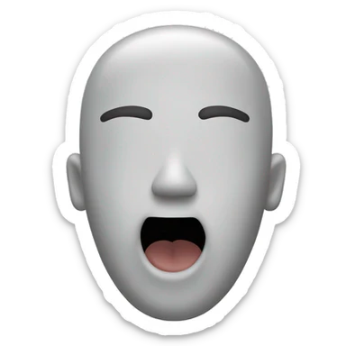 man’s head popping out of toilet sticker