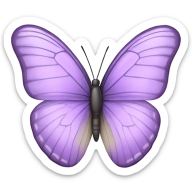 1 pastel purple butterfly sticker