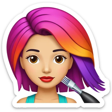 Hispanic hair salon sticker