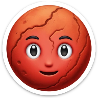 It’s the planet Mars sticker