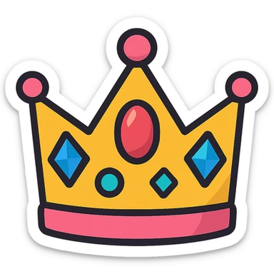 princess crown sticker