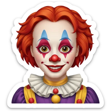 wendy thomas  the clown from gta rp nopixel sticker
