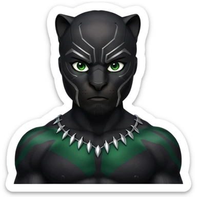  black panther green eye sticker