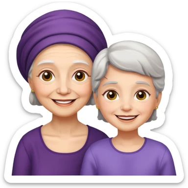 Grandmother - granddaughter sticker