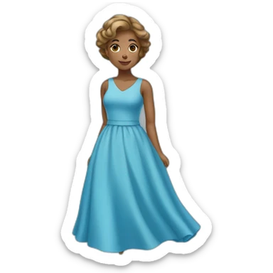 BLUE DRESS  sticker