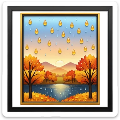 autumn window sticker