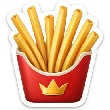 Fries and onion fries sticker