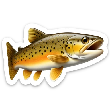 Brown trout  sticker
