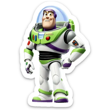 Buzz lightyear fart sticker