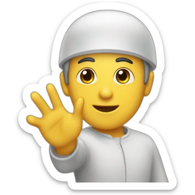 Italian gesture sticker