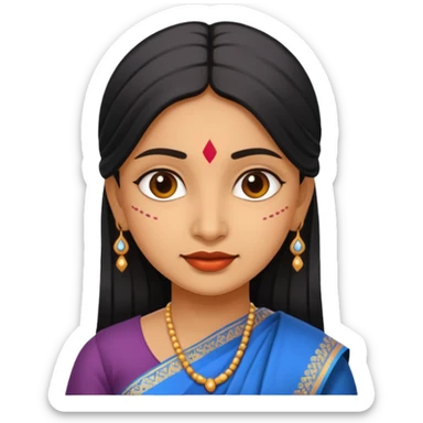 Indian woman 25 years old girl sticker