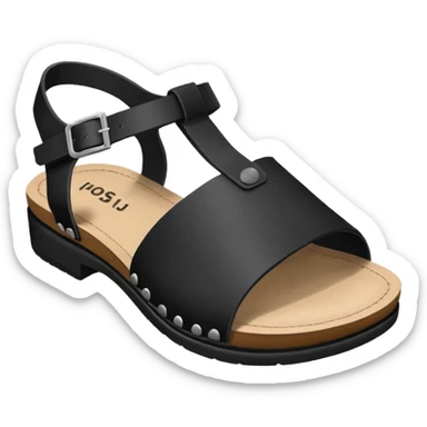 Fashion Tabi sandal without legs just one sandal without heel sticker