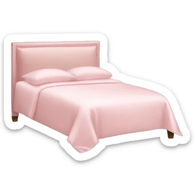 Light pink silk bed sticker