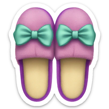 slippers with bows sticker